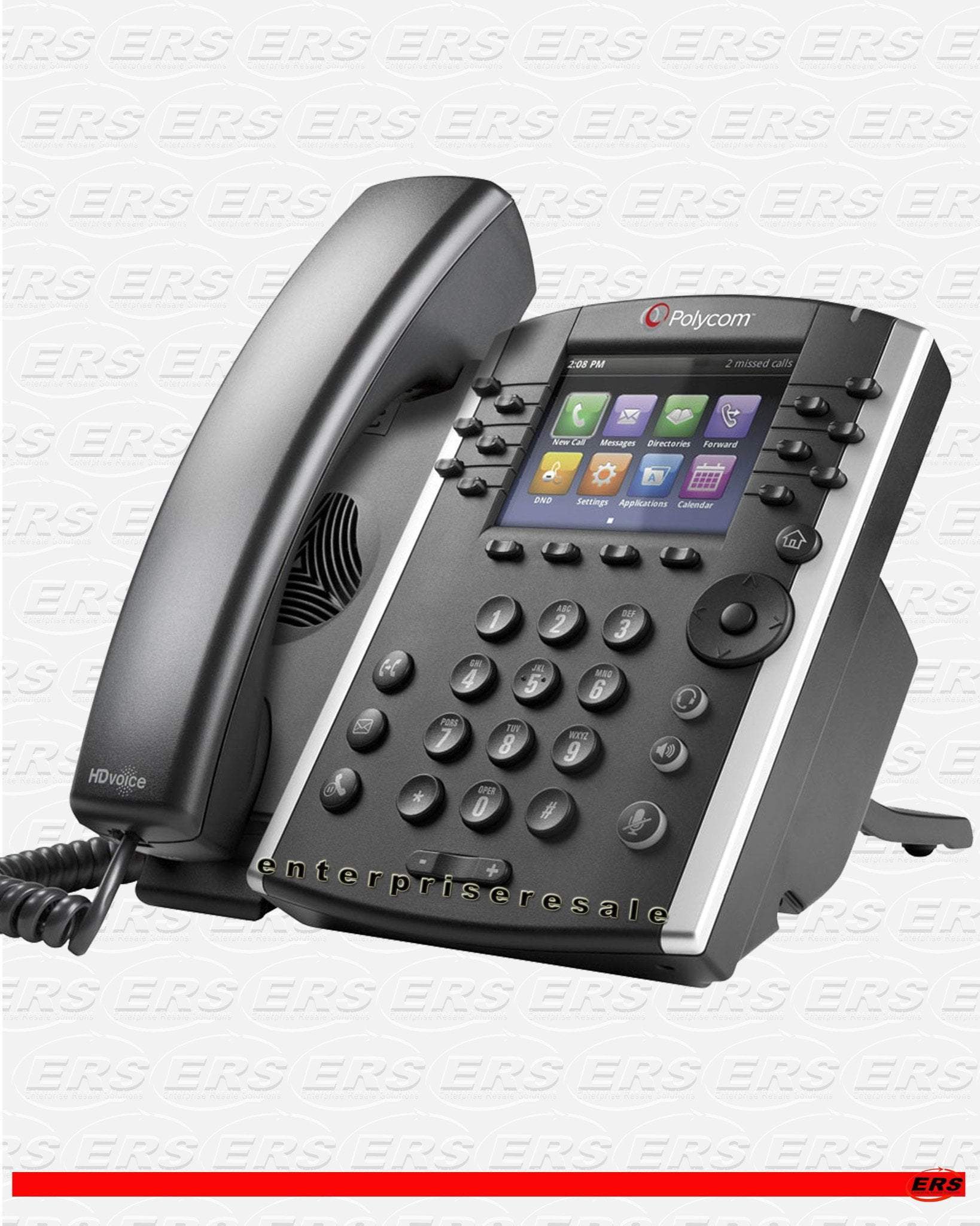 Polycom VVX 410 Business Desktop Phone - 12-Line VoIP Phone With HD Voice, 3.5" Screen (Power Supply Included)