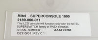 Mitel Phone Mitel Superconsole 1000 Light Grey/ White (9189-000-011-NA) Used Clean