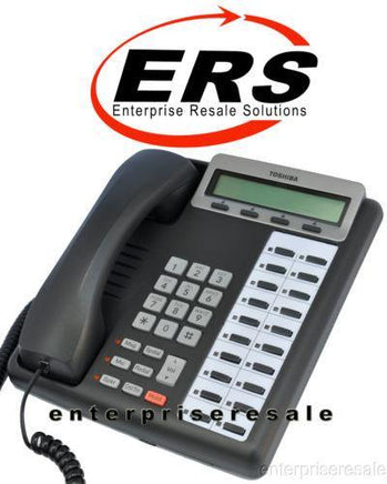 Toshiba Phone Toshiba (DKT3220-SD) Charcoal Speaker Display Telephone Refurbished