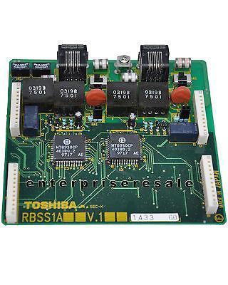 Toshiba Phone Switching Systems, PBXs TOSHIBA (RBSS1A) V.1 PCB attaches to RBSU 2 ISDN BRI RBSS